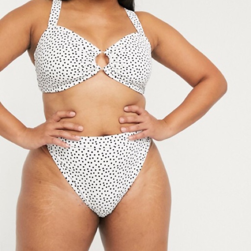 ASOS Curve South Beach High Waist Bikini Bottoms